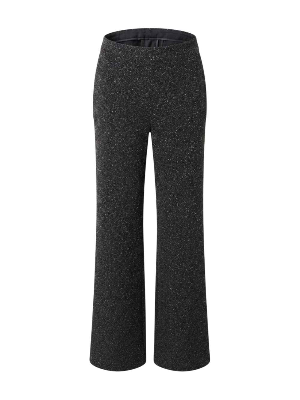 Grace & Mila broek zwart met lurex en wijde pijpen voor dames